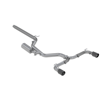MBRP S46063CF - 2015-2021 Volkswagen Golf Armor Pro Series 3 Inch Cat Back Dual Split Rear Exit T304 Stainless Steel with Carbon Fiber Tips Exhaust System MBRP 1