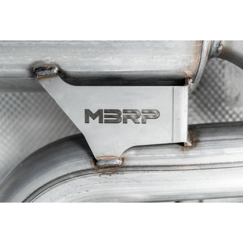 MBRP S46063CF - 2015-2021 Volkswagen Golf Armor Pro Series 3 Inch Cat Back Dual Split Rear Exit T304 Stainless Steel with Carbon Fiber Tips Exhaust System MBRP 3