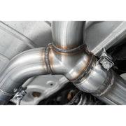 MBRP S46063CF - 2015-2021 Volkswagen Golf Armor Pro Series 3 Inch Cat Back Dual Split Rear Exit T304 Stainless Steel with Carbon Fiber Tips Exhaust System MBRP 4