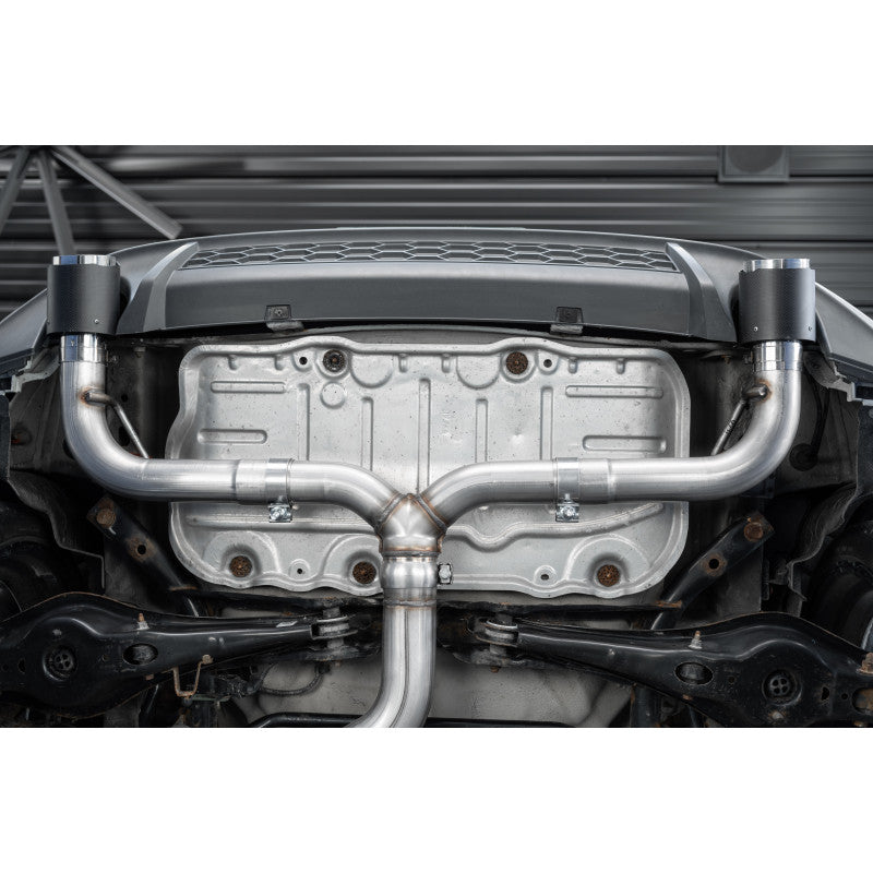 MBRP S46063CF - 2015-2021 Volkswagen Golf Armor Pro Series 3 Inch Cat Back Dual Split Rear Exit T304 Stainless Steel with Carbon Fiber Tips Exhaust System MBRP 5