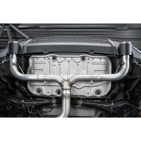 MBRP S46063CF - 2015-2021 Volkswagen Golf Armor Pro Series 3 Inch Cat Back Dual Split Rear Exit T304 Stainless Steel with Carbon Fiber Tips Exhaust System MBRP 5