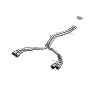 MBRP S4607304 - T304 Stainless Steel 2.5 Inch Resonator Back Dual Rear Quad Tips 18-Up Audi S5 Coupe/S4 Sedan MBRP