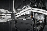 MBRP S46073CF - T304 Stainless Steel 2.5 Inch Resonator Back Dual Rear Quad Carbon Fiber Tips 18-Up Audi S5 Coupe/S4 Sedan MBRP