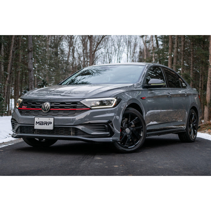 MBRP S46083CF Armor Pro Series 3 Inch Cat Back Dual Rear Exit T304 Stainless Steel Carbon Fiber Tips Exhaust System