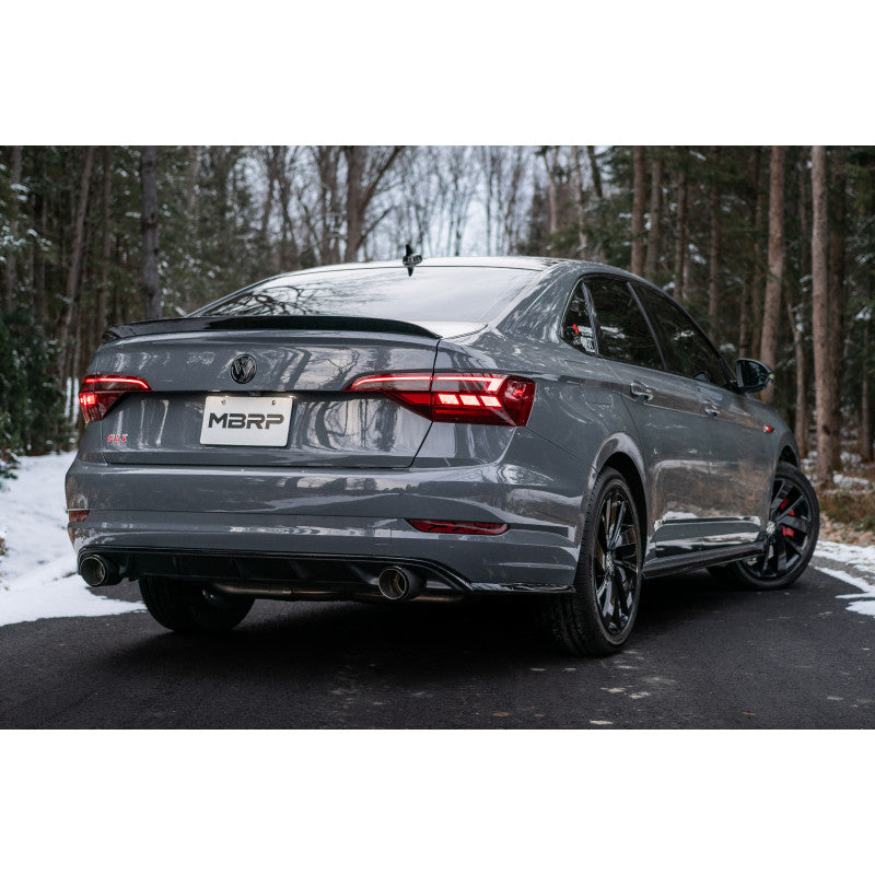 MBRP S46083CF Armor Pro Series 3 Inch Cat Back Dual Rear Exit T304 Stainless Steel Carbon Fiber Tips Exhaust System