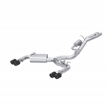 MBRP S46103CF - 2017-2020 Audi RS3 2.5T T304 Stainless Steel 3 Inch Cat-Back Dual Split Rear with Carbon Fiber Tips MBRP