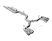 MBRP S4612304 - 2022-Up Volkswagen Golf R MK8 T304 Stainless Steel 3 Inch Cat-Back Quad Split Rear Valve Delete MBRP