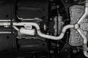 MBRP S4612304 - 2022-Up Volkswagen Golf R MK8 T304 Stainless Steel 3 Inch Cat-Back Quad Split Rear Valve Delete MBRP