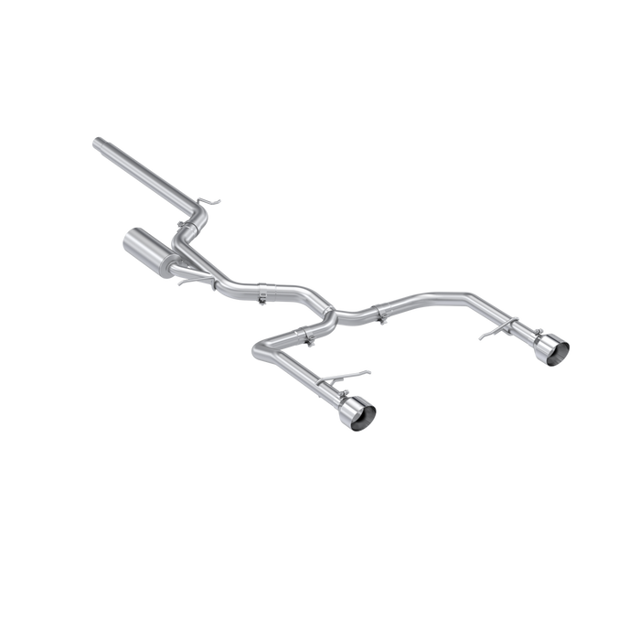 MBRP S4615304 - 2022-Up Volkswagen Jetta GLI 2.0 TSI T304 Stainless Steel 3 Inch Cat-Back 2.5 Inch Dual Split Rear Street Profile MBRP 1