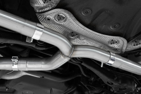 MBRP S4615304 - 2022-Up Volkswagen Jetta GLI 2.0 TSI T304 Stainless Steel 3 Inch Cat-Back 2.5 Inch Dual Split Rear Street Profile MBRP 5