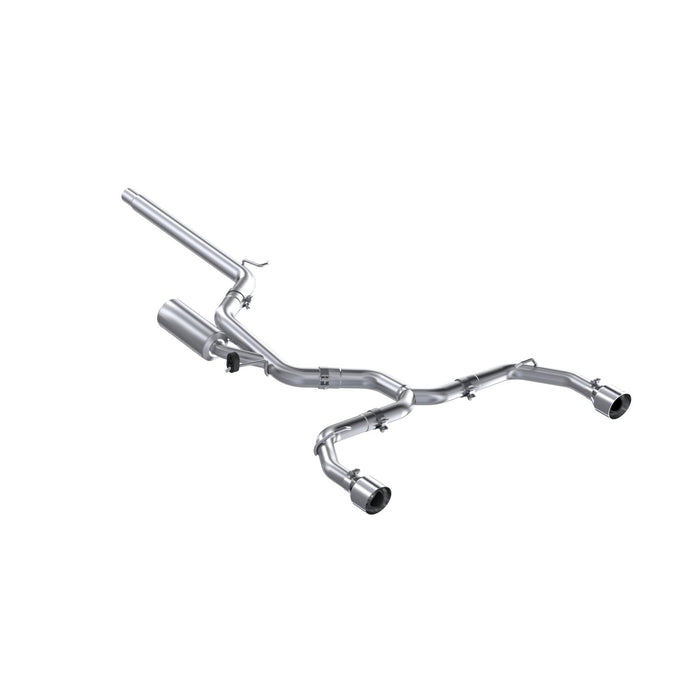MBRP S4617304 - 2022-Up Volkswagen Golf GTI MK8 T304 Stainless Steel 3 Inch Cat-Back 2.5 Inch Dual Split Rear MBRP 1