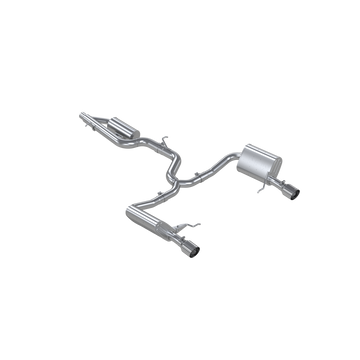 MBRP S4618304 Armor Pro T304SS 3 Inch Cat-Back 2.5 Inch Dual Split Rear