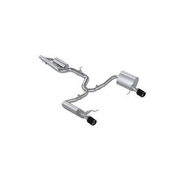 MBRP S46183CF Armor Pro T304SS Cat-Back 3 Inch 2.5 Inch Dual Split Rear Carbon Fiber Tips