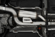 MBRP S46183CF Armor Pro T304SS Cat-Back 3 Inch 2.5 Inch Dual Split Rear Carbon Fiber Tips