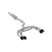 MBRP S46193CF Armor Pro 3 Inch Cat-Back 2.5 Inch Quad Rear Exit Active Exhaust System Carbon Fiber Tips