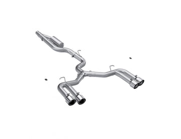 MBRP S4620304 - 2022-Up Audi S3 Armor Pro 3 Inch Cat-Back Exhaust System with Quad Mirror Polished Tips, Valve Delete MBRP