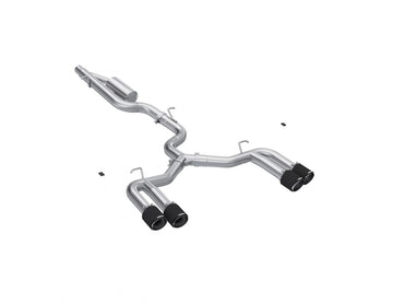 MBRP S46203CF - 2022-Up Audi S3 Armor Pro 3 Inch Cat-Back Exhaust System with Quad Carbon Fiber Tips, Valve Delete MBRP