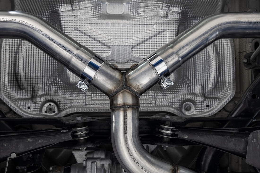 MBRP S46203CF - 2022-Up Audi S3 Armor Pro 3 Inch Cat-Back Exhaust System with Quad Carbon Fiber Tips, Valve Delete MBRP