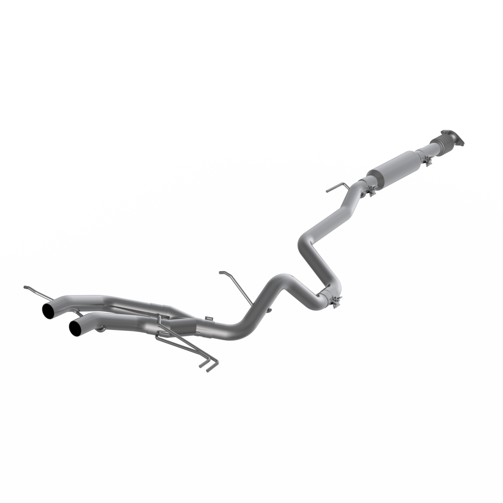 MBRP S4702AL - 2.5 Inch Cat Back Exhaust System Dual Exit For 13-18 Hyundai Veloster Turbo Aluminized Steel MBRP
