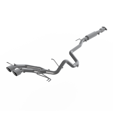 MBRP S4703304 - 2.5 Inch Cat Back Exhaust System Dual Exit For 13-18 Hyundai Veloster Turbo T304 Stainless Steel With Tips MBRP