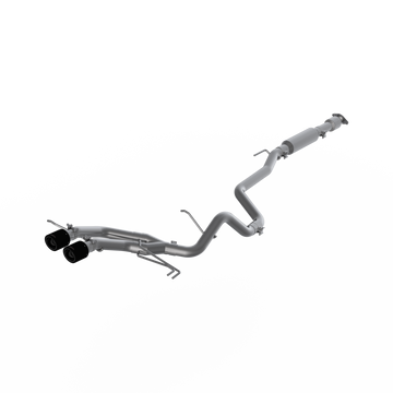 MBRP S47034CF 2.5 Inch Cat Back Exhaust System Dual Exit T409 Stainless Steel Carbon Fiber Tips