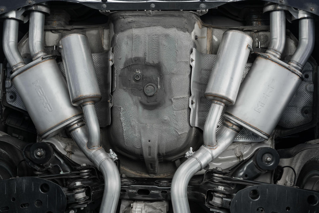 MBRP S4704AL - Kia 2.5 Inch Cat Back Exhaust System Dual Rear Exit For 18-21 Kia Stinger 3.3L RWD/AWD Armor Lite MBRP 3
