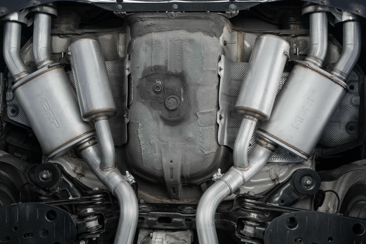 MBRP S4704AL - Kia 2.5 Inch Cat Back Exhaust System Dual Rear Exit For 18-21 Kia Stinger 3.3L RWD/AWD Armor Lite MBRP 3