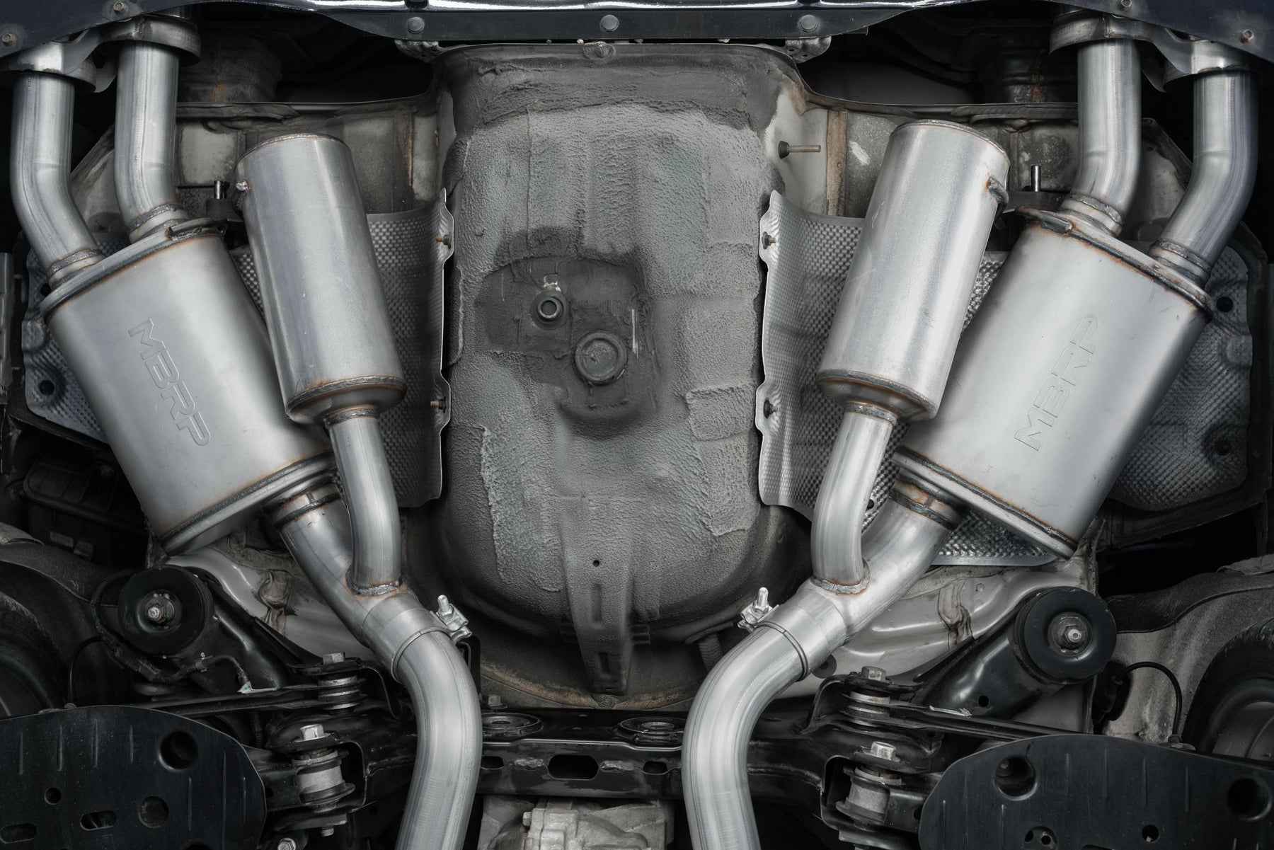 MBRP S4704AL - Kia 2.5 Inch Cat Back Exhaust System Dual Rear Exit For 18-21 Kia Stinger 3.3L RWD/AWD Armor Lite MBRP 3