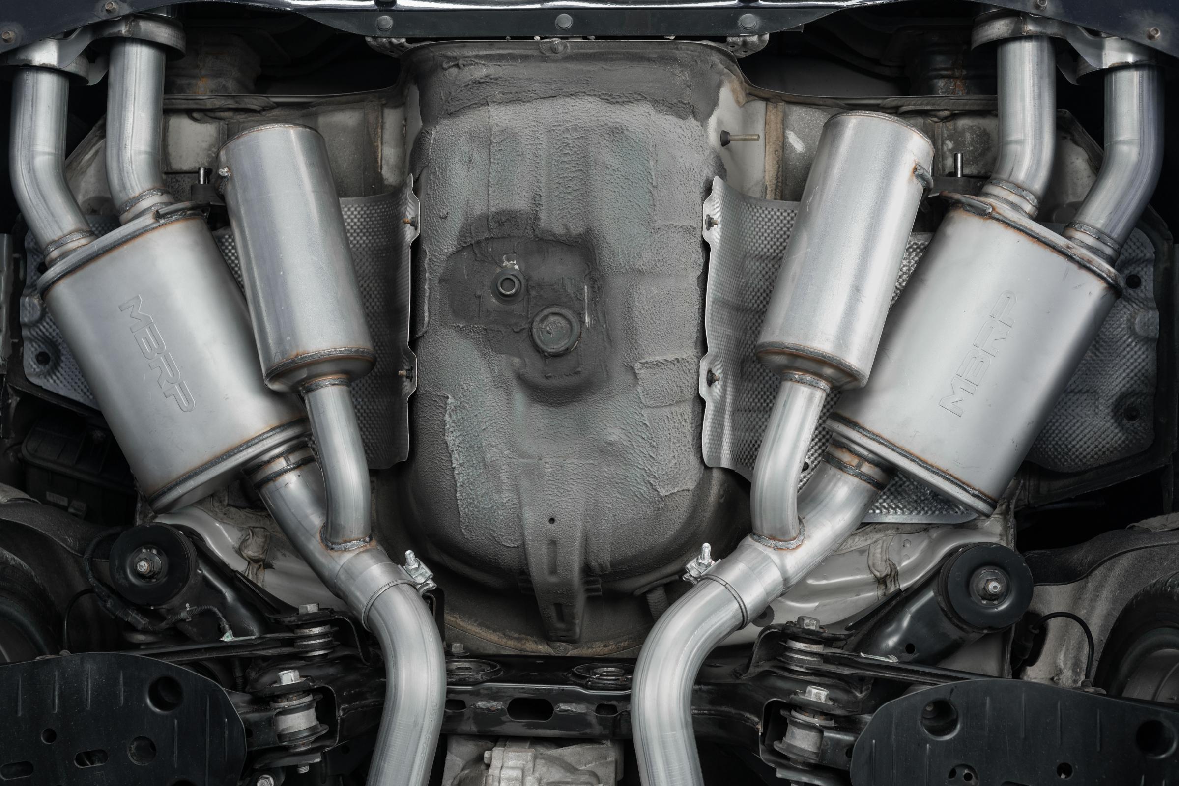 MBRP S4704AL - Kia 2.5 Inch Cat Back Exhaust System Dual Rear Exit For 18-21 Kia Stinger 3.3L RWD/AWD Armor Lite MBRP 3