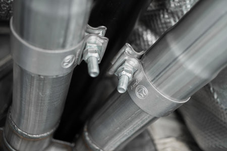 MBRP S4704AL - Kia 2.5 Inch Cat Back Exhaust System Dual Rear Exit For 18-21 Kia Stinger 3.3L RWD/AWD Armor Lite MBRP 4