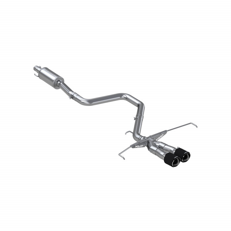 MBRP S47053CF 3 Inch Cat Back Dual Split Center Rear Exit T304 Stainless Steel Carbon Fiber Tips