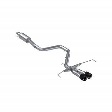 MBRP S47053CF 3 Inch Cat Back Dual Split Center Rear Exit T304 Stainless Steel Carbon Fiber Tips