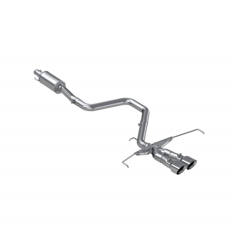 MBRP Exhaust MBRP S4705AL - 2019-2021 Hyundai Veloster Armor Lite Aluminized Steel 3 Inch Cat Back Dual Split Center Rear Exit Exhaust Sytem MBRP