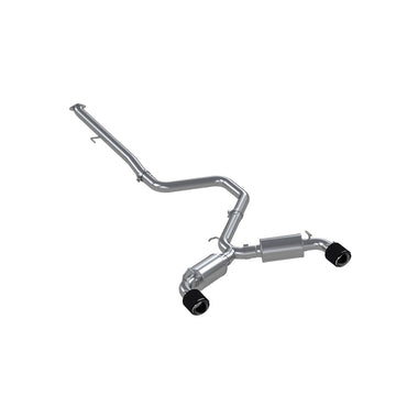 MBRP S47063CF - T304 Stainless Steel 3 inch Cat-Back Dual Split Rear with Carbon Fiber Tips (2) 5 inch OD Carbon Fiber Tips Included MBRP