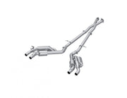 MBRP S4708304 2.5 Inch Cat-Back Dual Split Rear Quad Outlet T304 Stainless Steel Active Exhaust