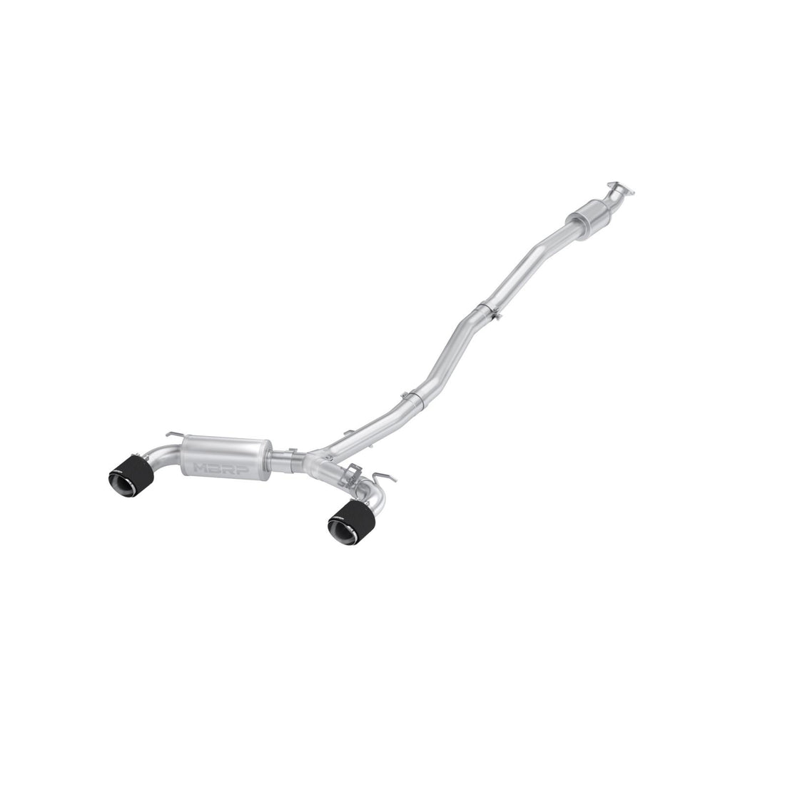 MBRP S47093CF - 2022-2023 Hyundai Kona N 2.0L Turbo Armor Pro T304 Stainless Steel 3 Inch Cat-Back Dual Rear with Carbon Fiber Tips Active MBRP 1
