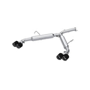 MBRP S47113CF T304 Stainless Steel 2.5 Inch Axle-Back Dual Split Rear Quad Carbon Fiber Tips