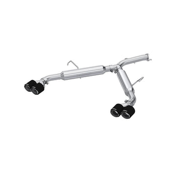 MBRP S47113CF T304 Stainless Steel 2.5 Inch Axle-Back Dual Split Rear Quad Carbon Fiber Tips