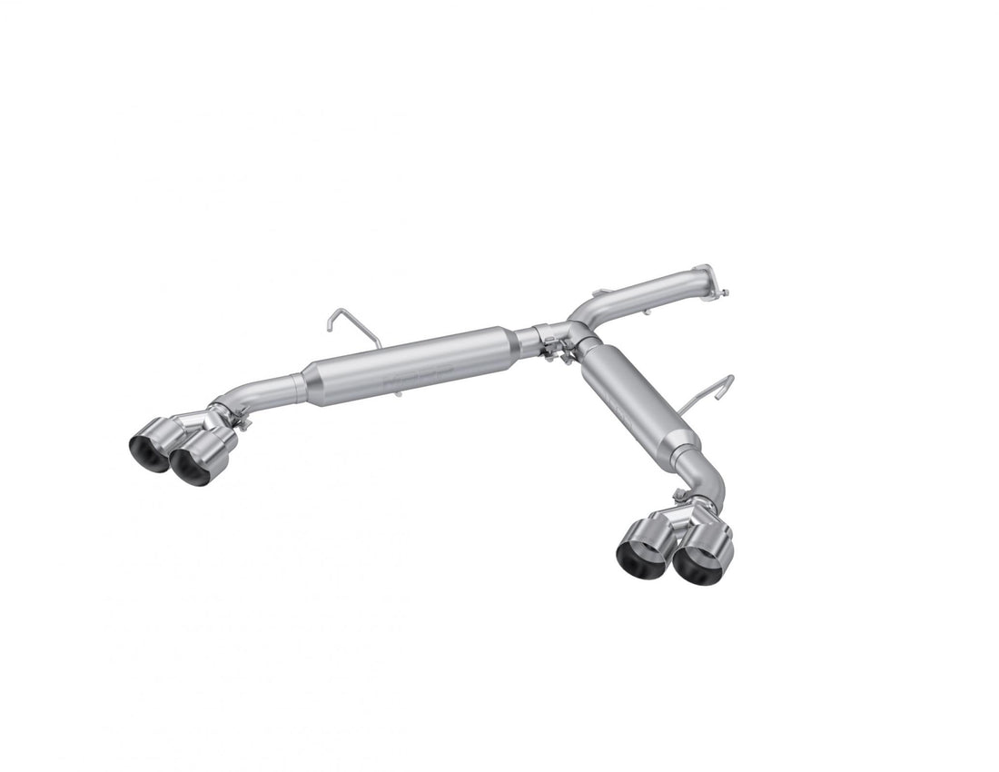 MBRP S4711AL 2.5 Inch Axle-Back Exhaust System Armor Lite Aluminized Steel Dual Quad Tips