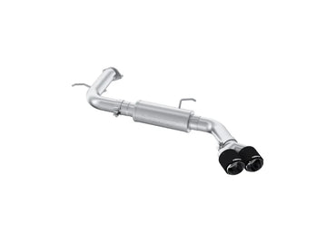 MBRP S47123CF 3 Inch Axle-Back Single Rear Exit Dual Outlet Carbon Fiber Tip