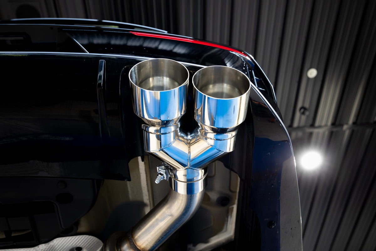 MBRP S4712AL - 2021-Up Hyundai Elantra N-Line 1.6L Turbo Armor Lite 3 Inch Axle-Back Single Rear Exit with Dual Outlet Tip MBRP 5
