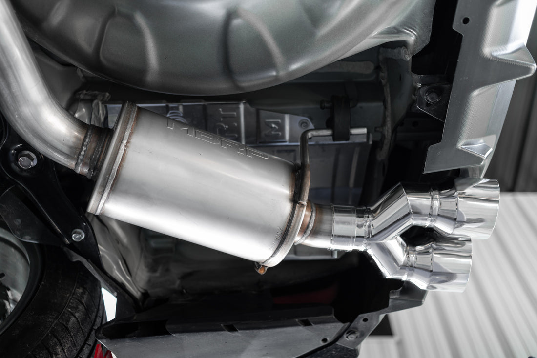 MBRP S4800304 - Subaru 3 Inch Cat Back Exhaust System Dual Split Rear-Quad Tips For 11-21 Subaru Impreza WRX Armor Pro MBRP