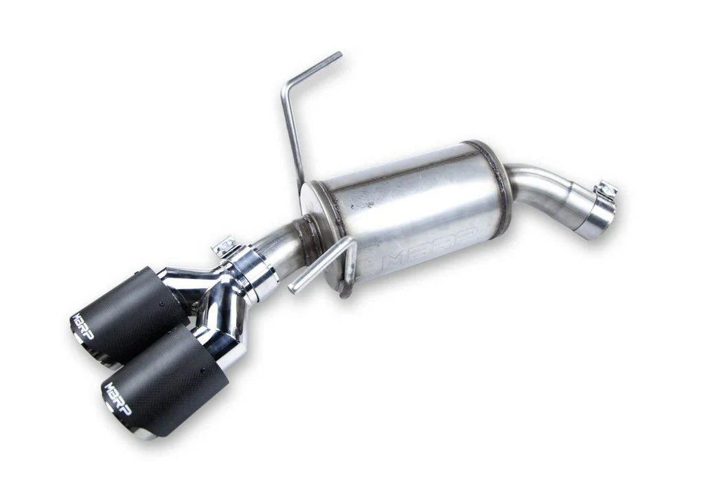 MBRP S48003CF Armor Pro 3 Inch Cat Back Exhaust System Dual Split Rear-Quad Carbon Fiber Tips