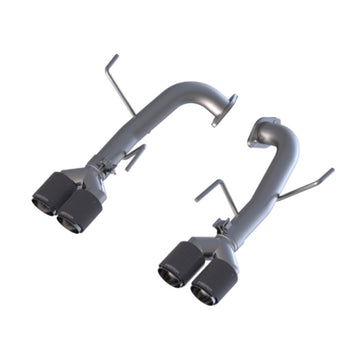 MBRP S48013CF - Subaru 2.5 Inch Axle Back Dual Split Rear-Quad Carbon Fiber Tips For 11-21 Subaru Impreza WRX Armor Pro MBRP