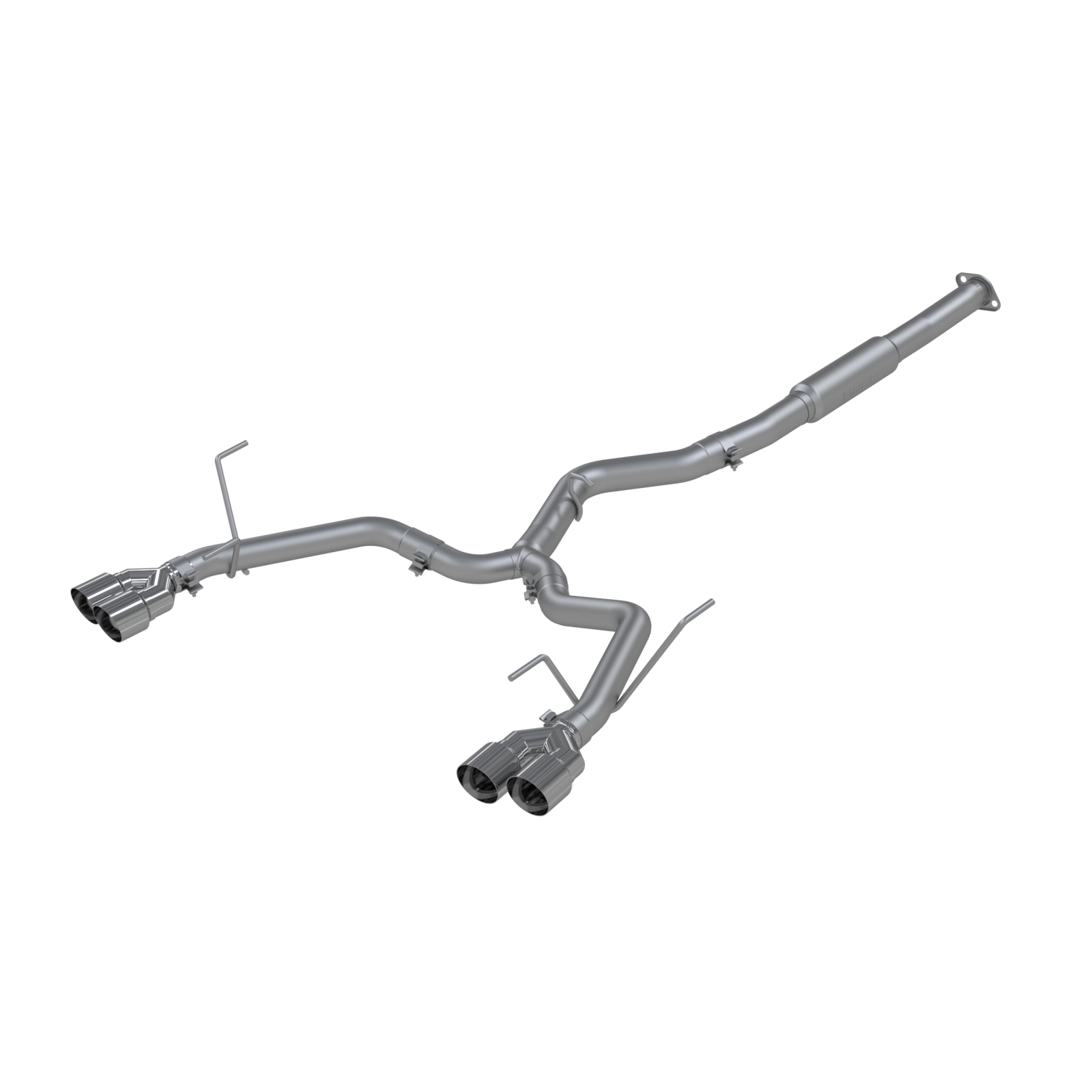 MBRP S4802304 - Subaru 3 Inch Cat Back Exhaust System Dual Split Rear-Quad Tips For 11-21 Subaru Impreza WRX Armor Pro MBRP