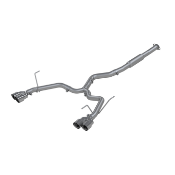 MBRP S4802304 - Subaru 3 Inch Cat Back Exhaust System Dual Split Rear-Quad Tips For 11-21 Subaru Impreza WRX Armor Pro MBRP