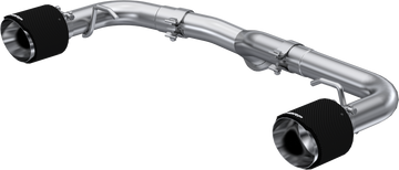 MBRP S48053CF T304 Stainless Steel 2.5 Inch Axle-Back Dual Split Rear with Carbon Fiber Tips