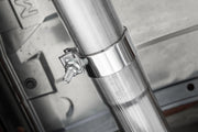 MBRP S48053CF T304 Stainless Steel 2.5 Inch Axle-Back Dual Split Rear with Carbon Fiber Tips