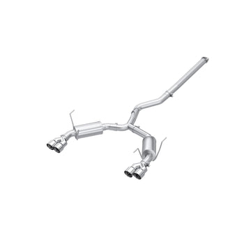MBRP S4807304 - 22-Up Subaru WRX 2.4L T304 Stainless Steel 3 Inch Cat-Back Dual Split Rear Quad Tips Street Profile MBRP