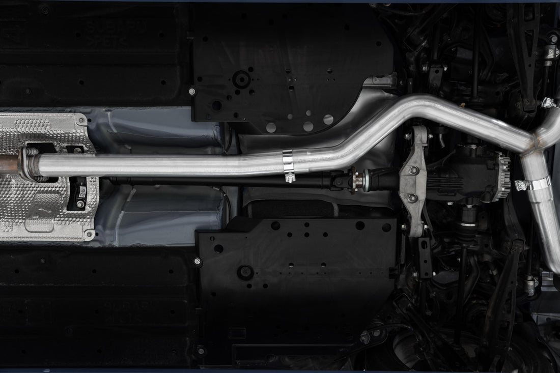 MBRP S4807304 - 22-Up Subaru WRX 2.4L T304 Stainless Steel 3 Inch Cat-Back Dual Split Rear Quad Tips Street Profile MBRP